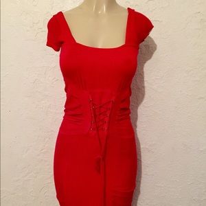 Moda Knit bodycon fitted corset * bustier *dress